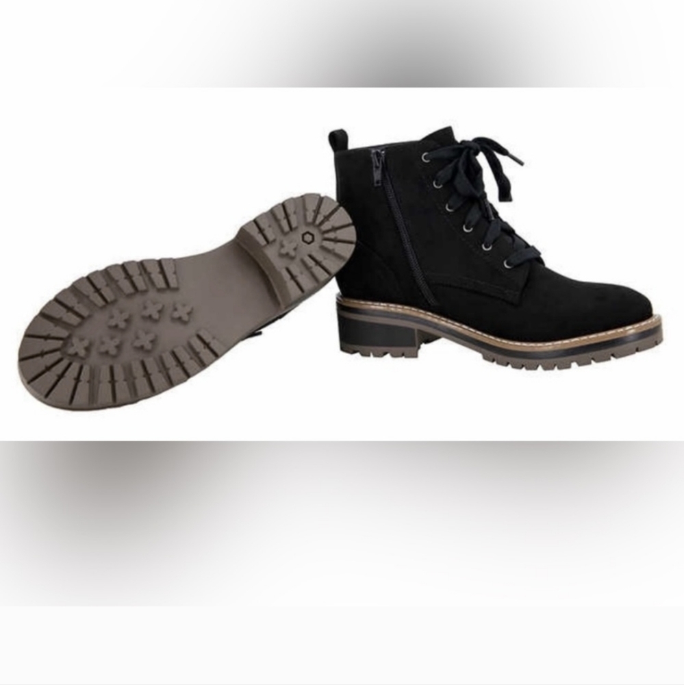 NEW Kensie KASHA Lace up Heeled Booties 9 - Picture 2 of 6